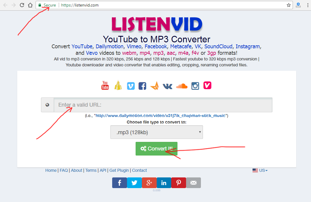 listenvid.com-tutorial-step-1-front-page.png