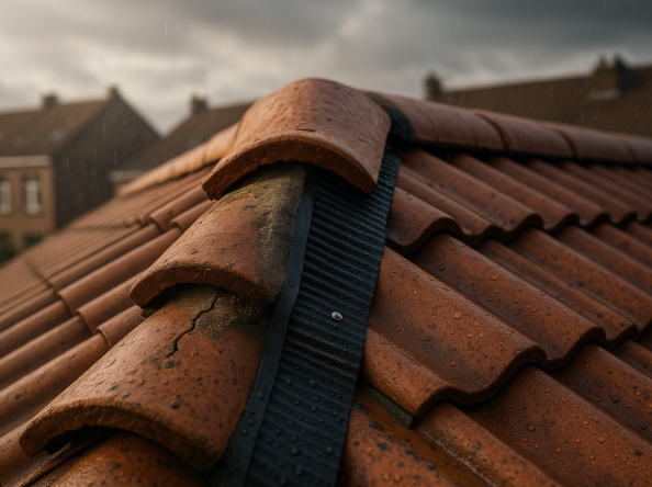 ￼Fuite de toiture : les faîtages scellés vieillissent-ils plus vite que les closoirs ventilés ?